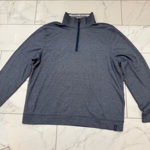 Perry Ellis Quarter-Zip Pullover Sweater XL Navy‎